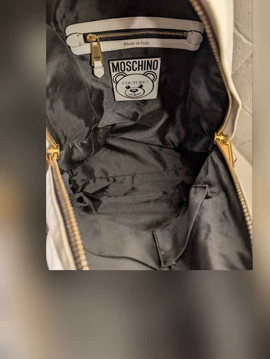 Moschino Backpack - GUC - White Batman Teddy Bear 10x14x8 Inches main image 11